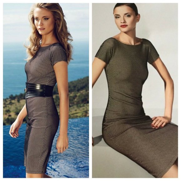Wolford Dresses & Skirts - Wolford Panama Textured Fishnet Bodycon Dress 6